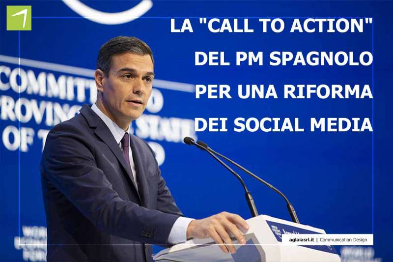 La &quot;call to action&quot; del PM Spagnolo per una riforma dei social media