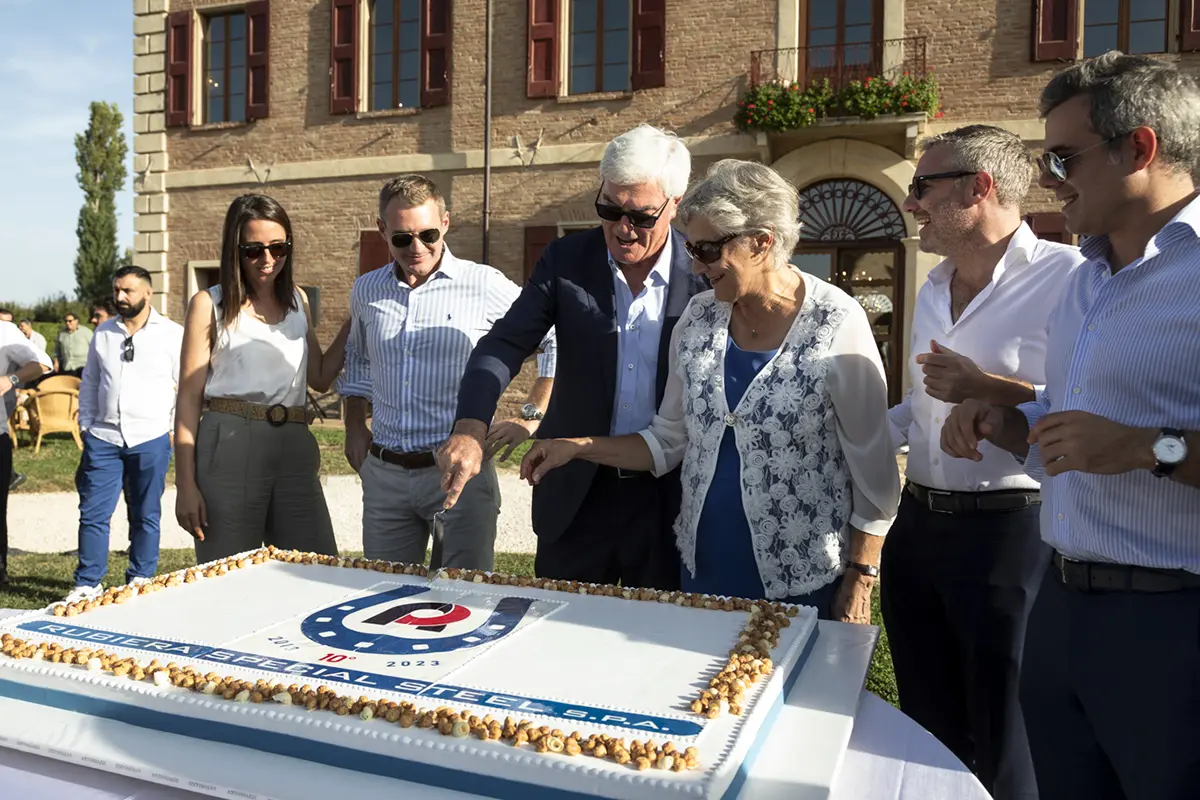 Organizzazione evento per il 10&deg; anniversario di Rubiera Special Steel SpA